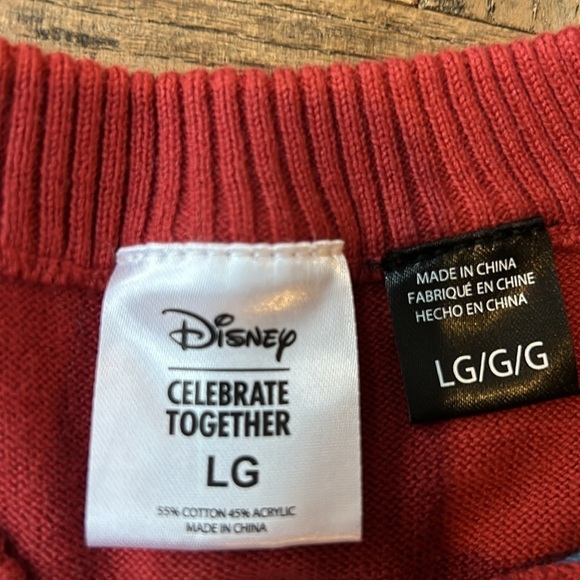 Disney Mickey Holiday Crewneck Sweater Size Large - Picture 4 of 7
